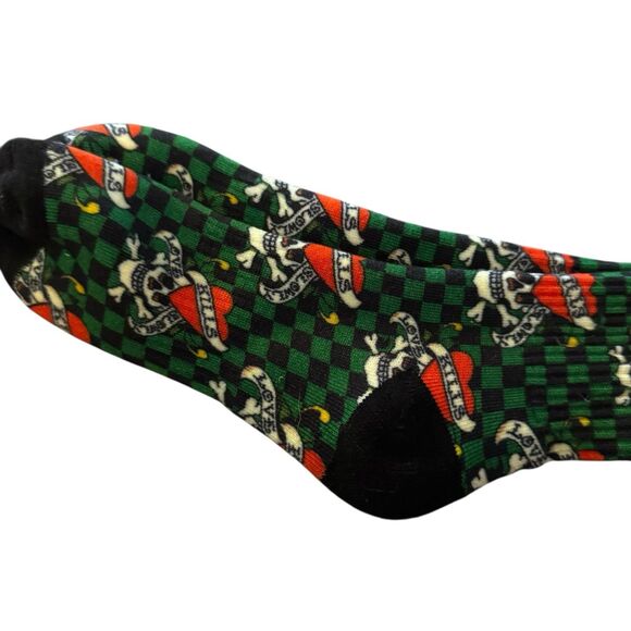 Ed Hardy Mens 2 Pair Cushioned Crew Socks Sz Shoe 6-12 Skull Dice NEW NWT - Picture 6 of 7